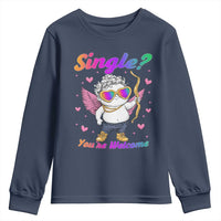 Funny Single You're Welcome Youth Sweatshirt Rainbow LGBT Cupid