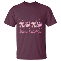 Valentine's Day Dog Lover T Shirt Furever Woof You Paw XO
