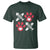 Valentine's Day Cat Lover T Shirt Cute Kitten Paw XO