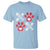 Valentine's Day Cat Lover T Shirt Cute Kitten Paw XO