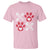 Valentine's Day Cat Lover T Shirt Cute Kitten Paw XO