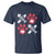 Valentine's Day Cat Lover T Shirt Cute Kitten Paw XO