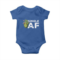 Funny Anti Valentine Baby Onesie Single AF Heart Cactus