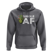 Funny Anti Valentine Hoodie Single AF Heart Cactus