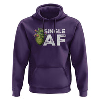Funny Anti Valentine Hoodie Single AF Heart Cactus