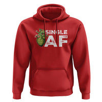 Funny Anti Valentine Hoodie Single AF Heart Cactus