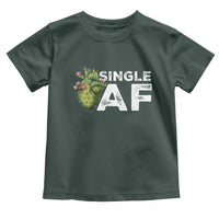 Funny Anti Valentine Toddler T Shirt Single AF Heart Cactus