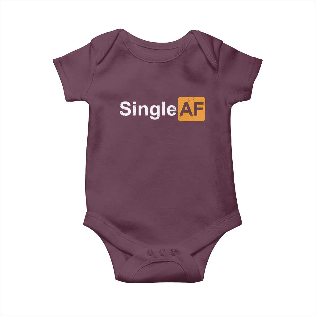 Funny Anti Valentine Single AF Baby Onesie