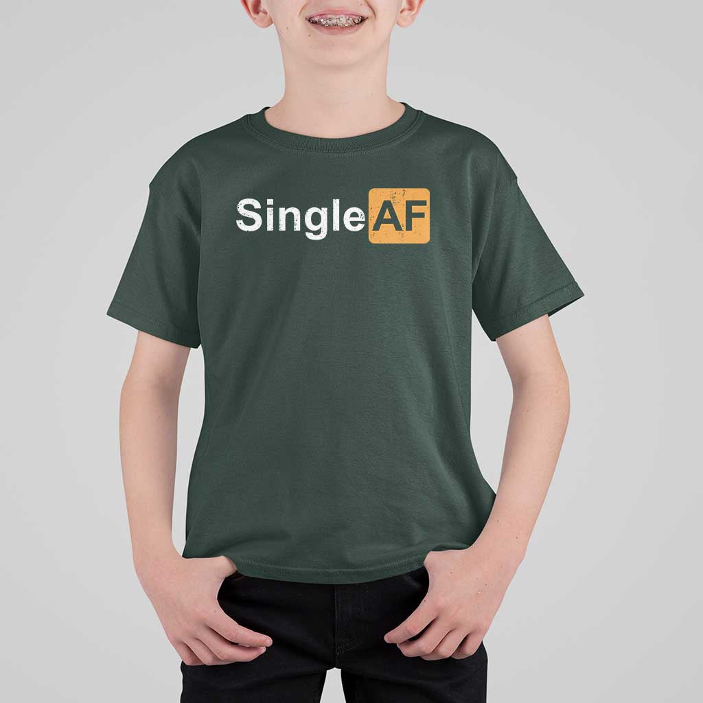 Funny Anti Valentine Single AF T Shirt For Kid