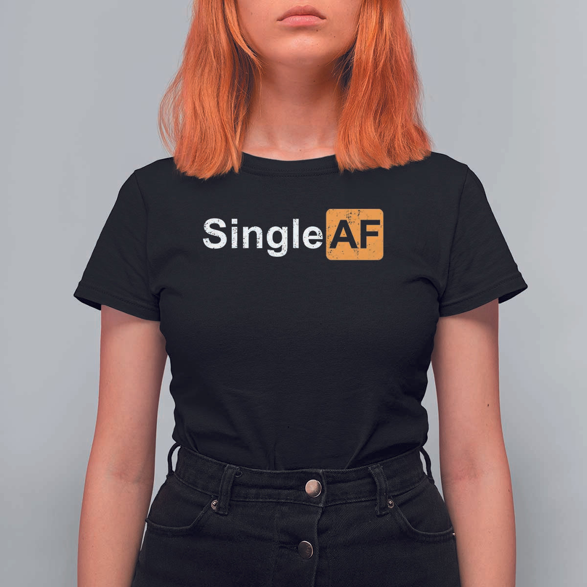 Funny Anti Valentine Single AF T Shirt For Women