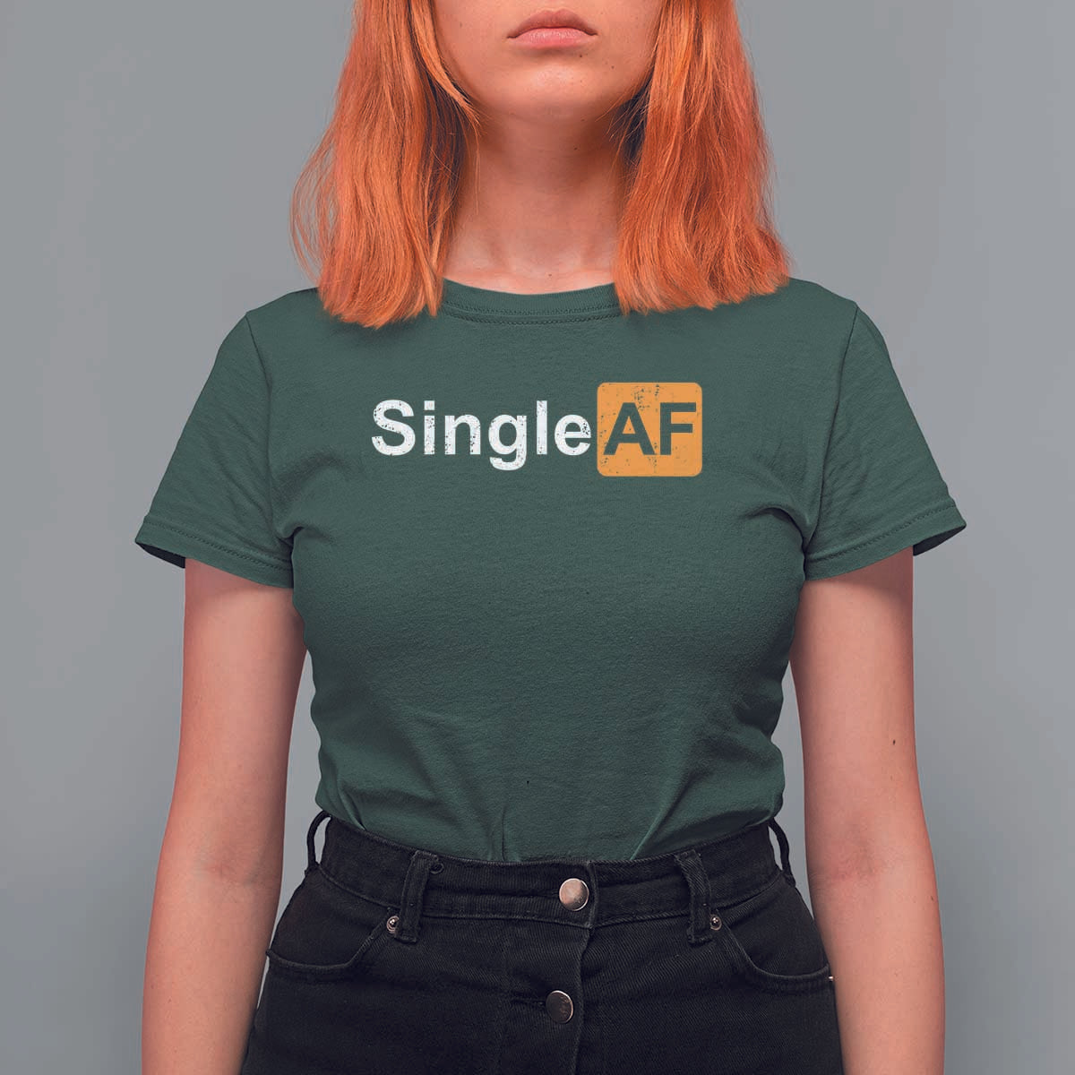 Funny Anti Valentine Single AF T Shirt For Women
