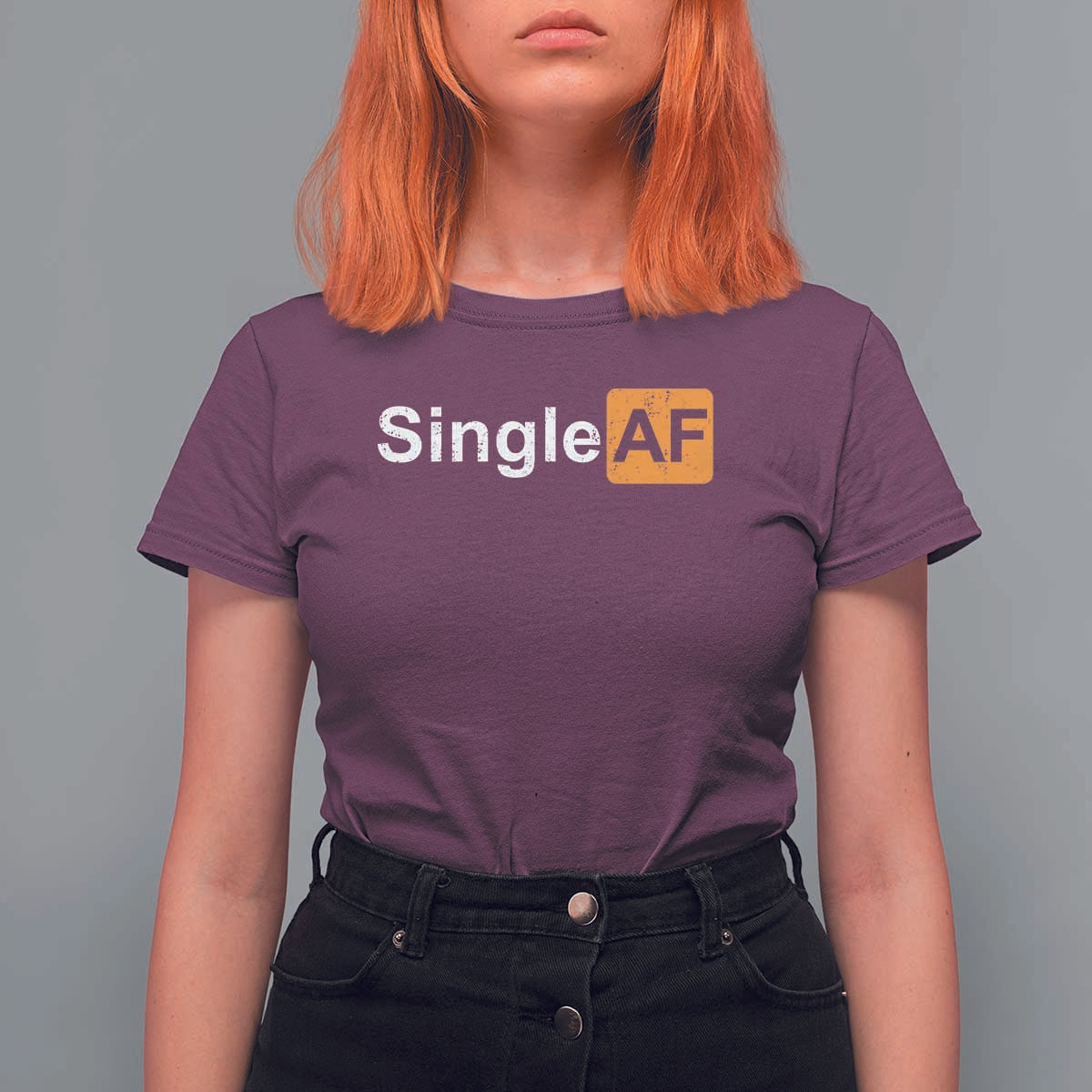 Funny Anti Valentine Single AF T Shirt For Women