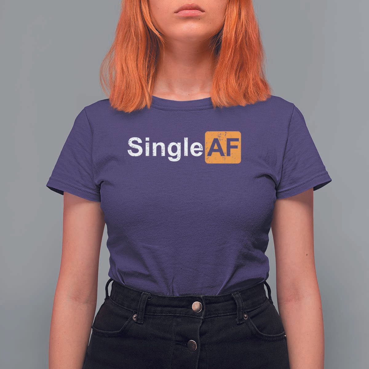 Funny Anti Valentine Single AF T Shirt For Women