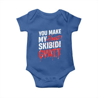 Funny Meme Valentine's Day Baby Onesie You Make My Heart Skibidi Gyatt