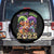 Mardi Gras 2025 Spare Tire Cover Cow Jester Outfit