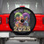 Mardi Gras 2025 Spare Tire Cover Cow Jester Outfit