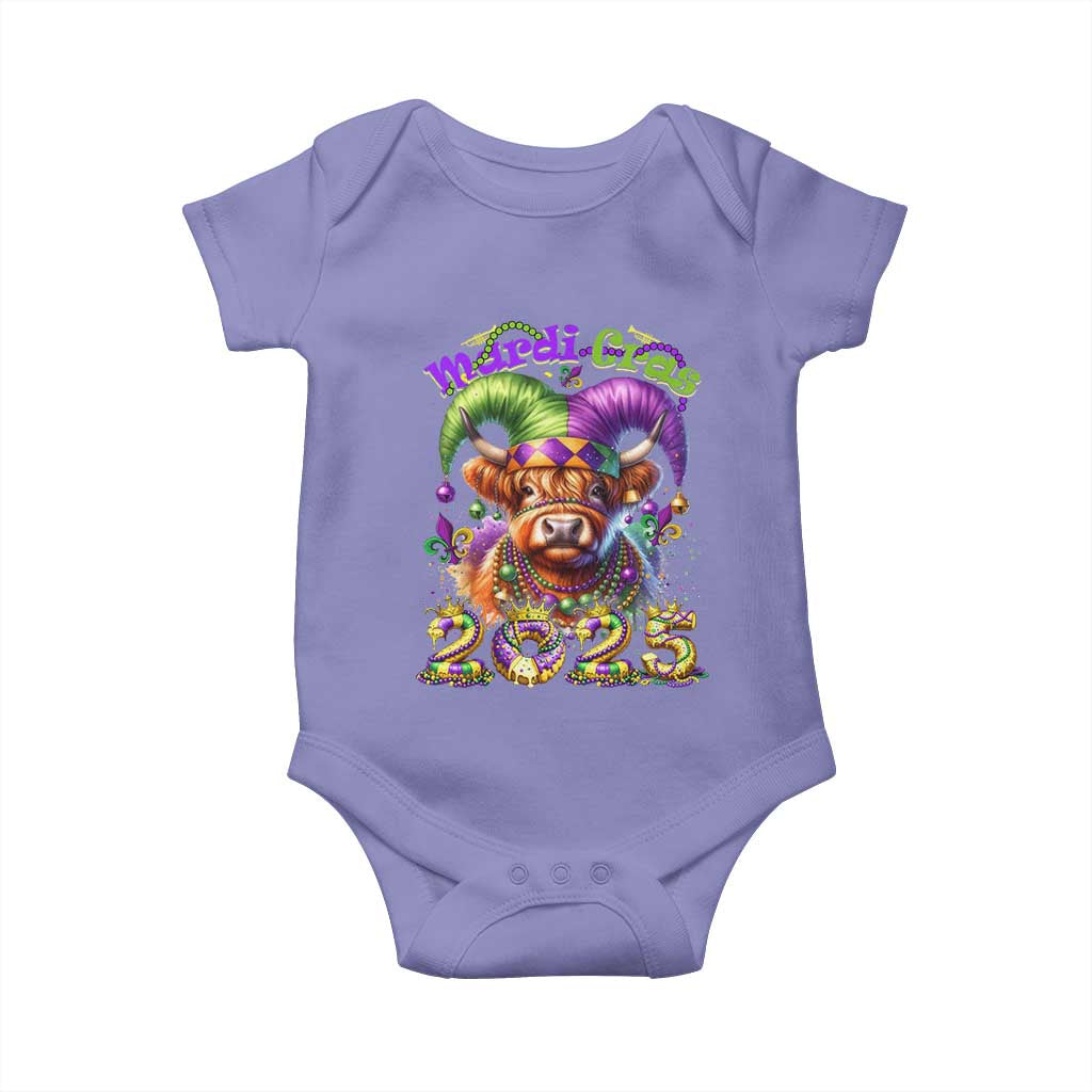 Mardi Gras 2025 Baby Onesie Cow Jester Outfit