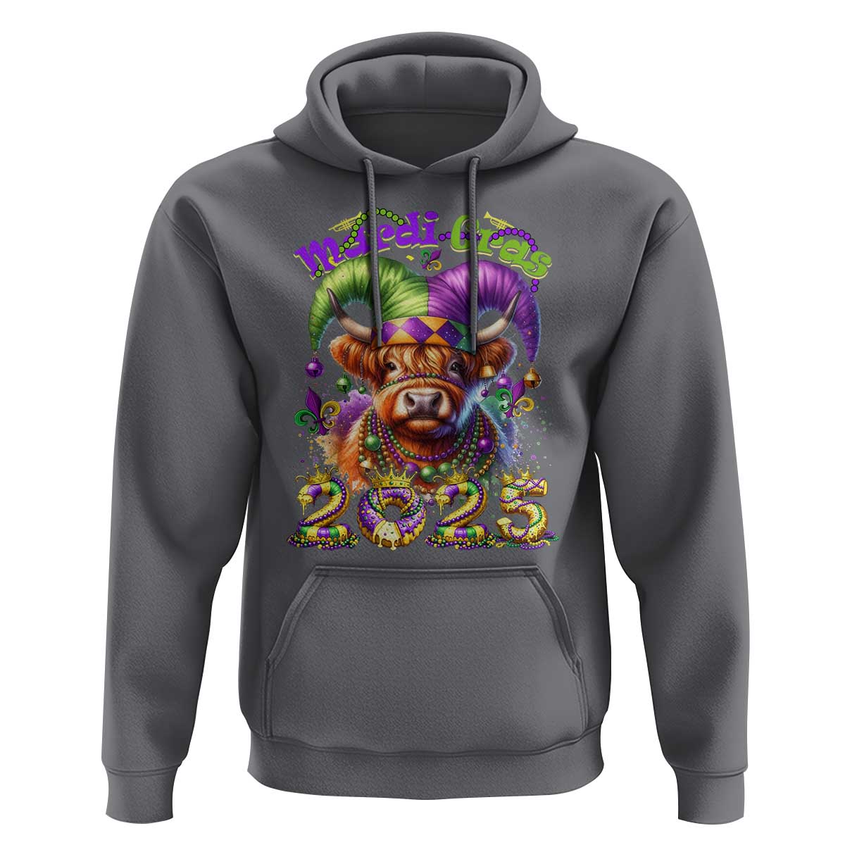 Mardi Gras 2025 Hoodie Cow Jester Outfit