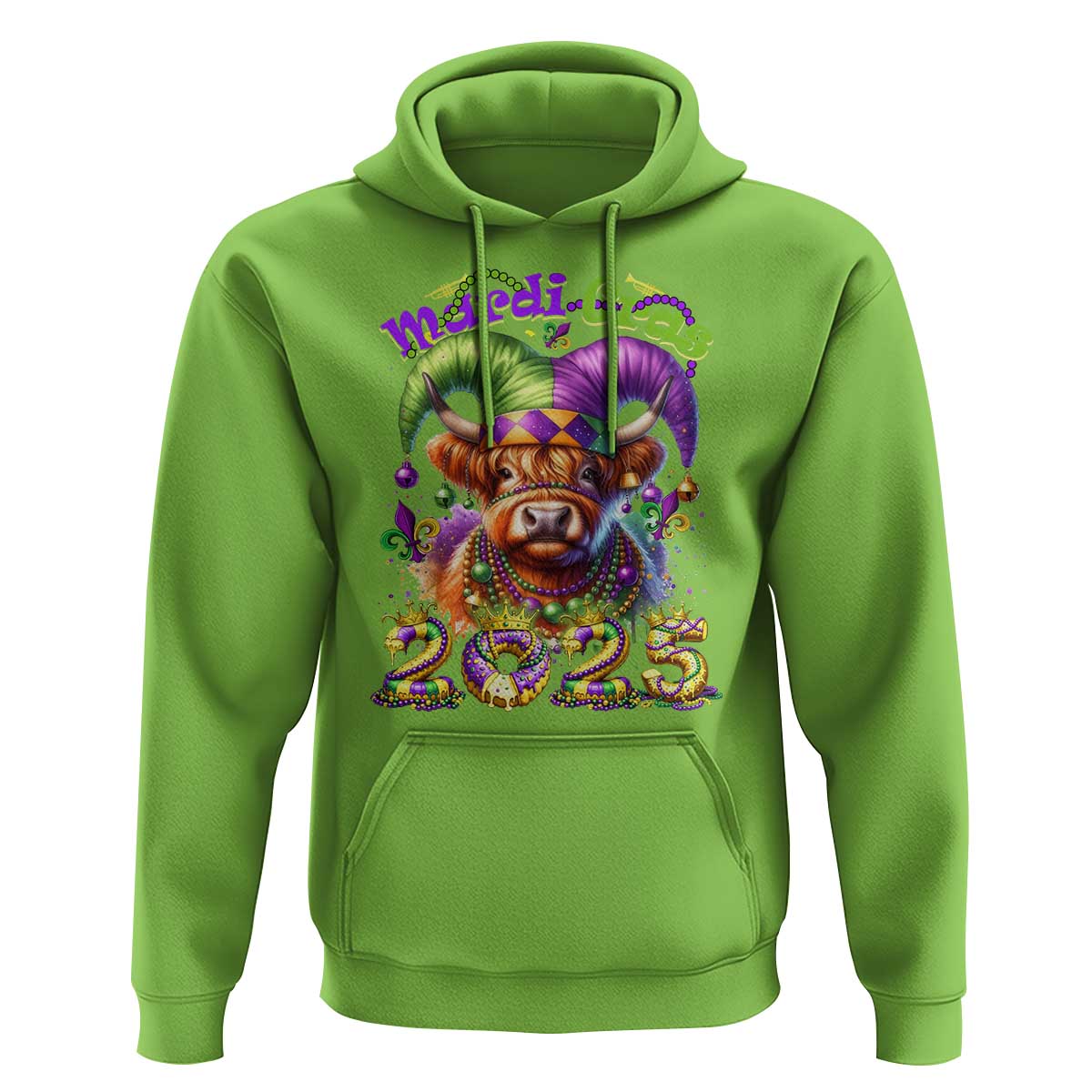 Mardi Gras 2025 Hoodie Cow Jester Outfit