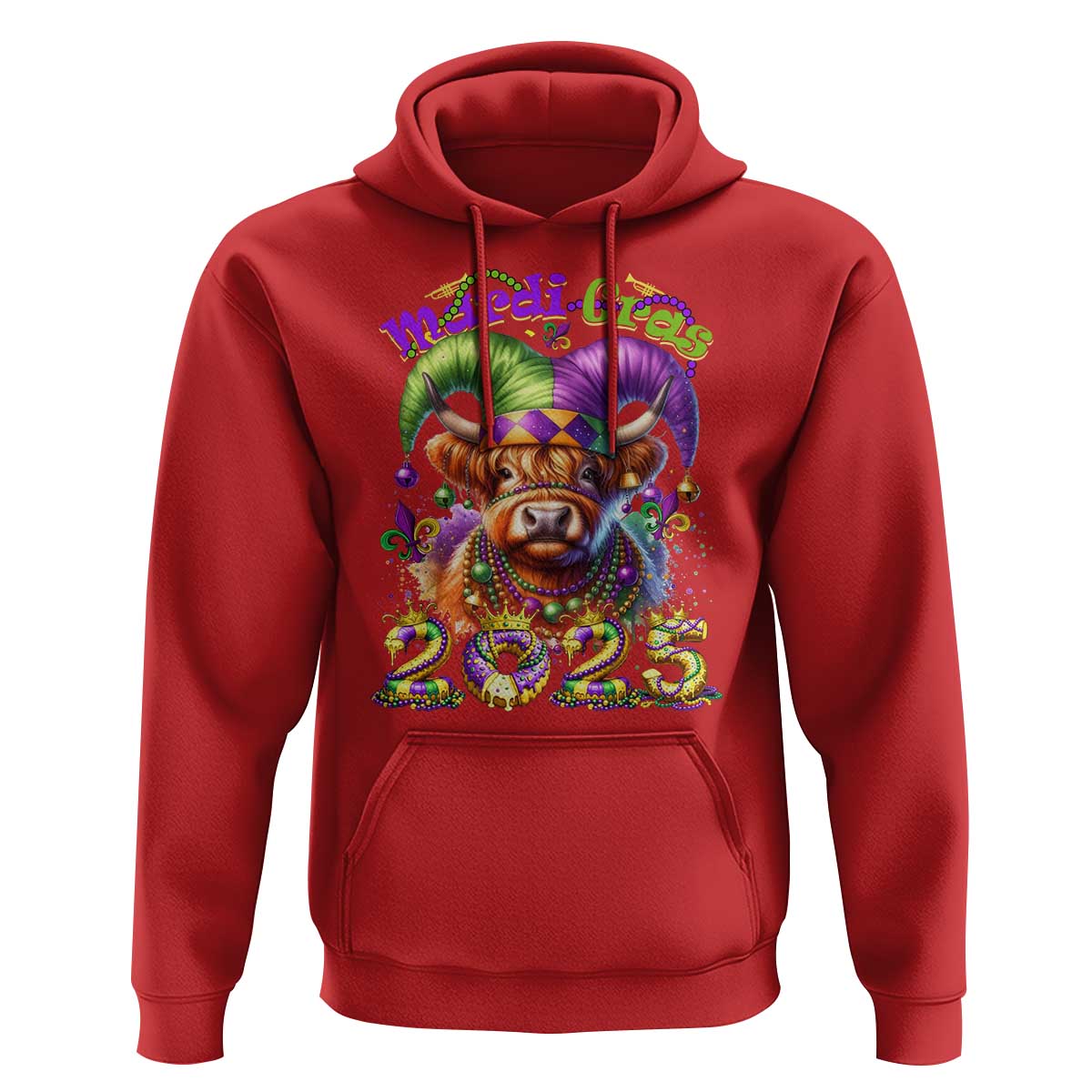 Mardi Gras 2025 Hoodie Cow Jester Outfit