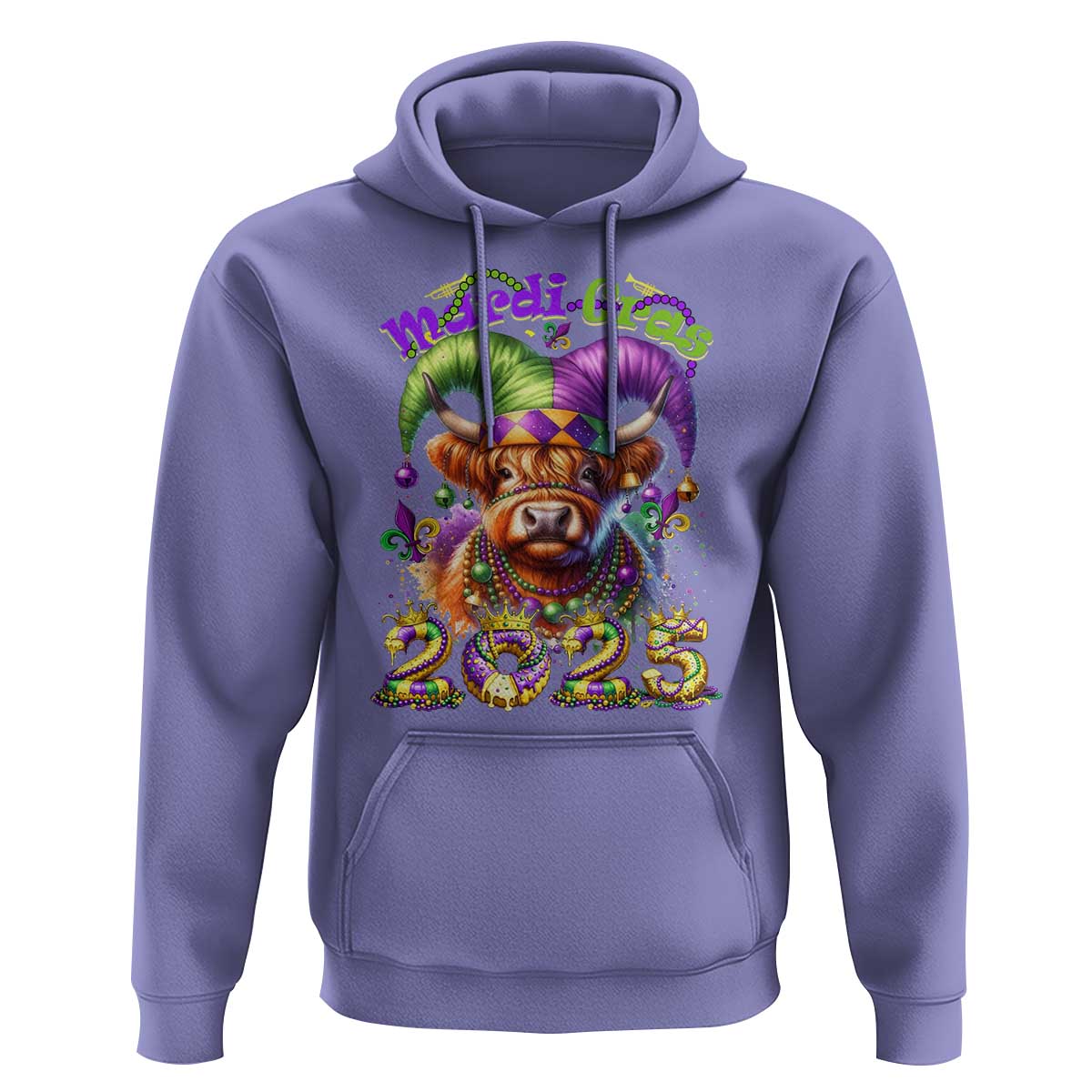 Mardi Gras 2025 Hoodie Cow Jester Outfit