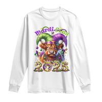 Mardi Gras 2025 Long Sleeve Shirt Cow Jester Outfit