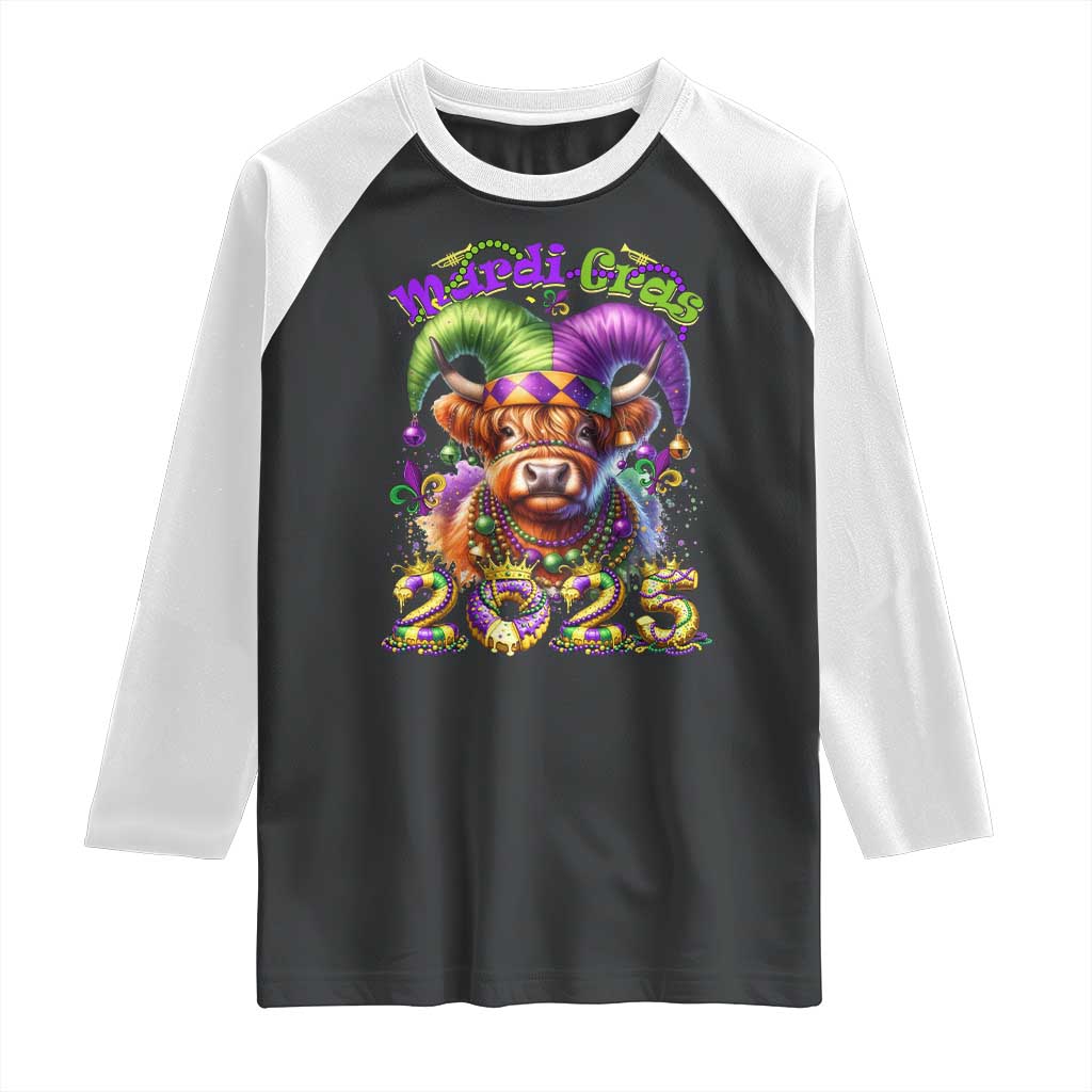 Mardi Gras 2025 Raglan Shirt Cow Jester Outfit