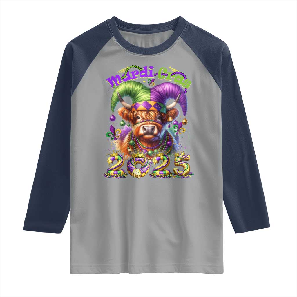 Mardi Gras 2025 Raglan Shirt Cow Jester Outfit