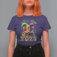 Mardi Gras 2025 T Shirt For Women Cow Jester Outfit