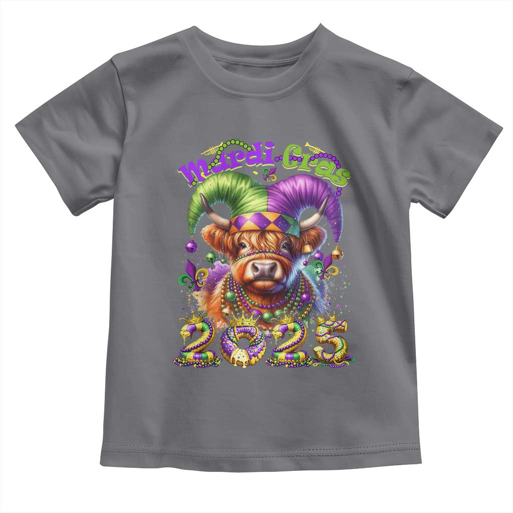 Mardi Gras 2025 Toddler T Shirt Cow Jester Outfit