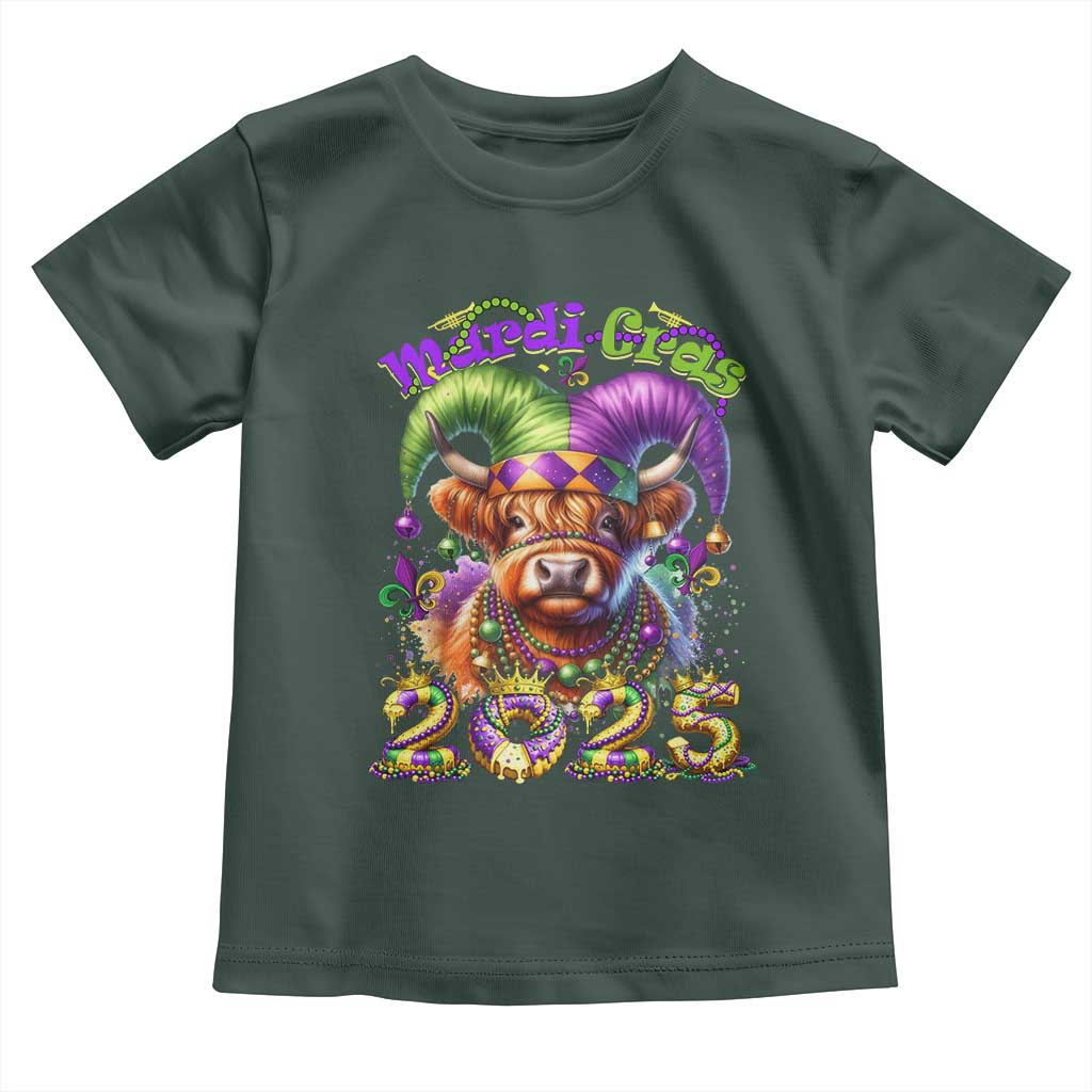 Mardi Gras 2025 Toddler T Shirt Cow Jester Outfit