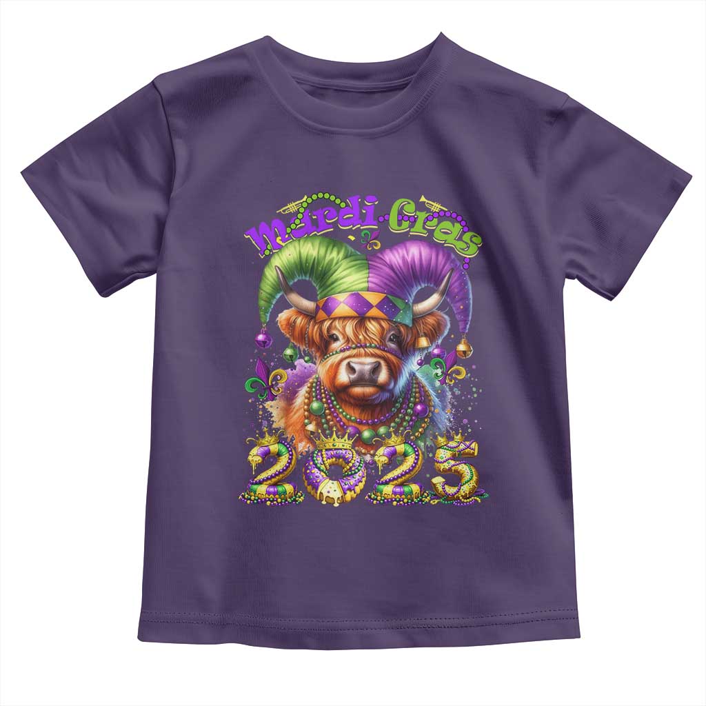 Mardi Gras 2025 Toddler T Shirt Cow Jester Outfit