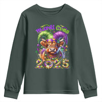 Mardi Gras 2025 Youth Sweatshirt Cow Jester Outfit