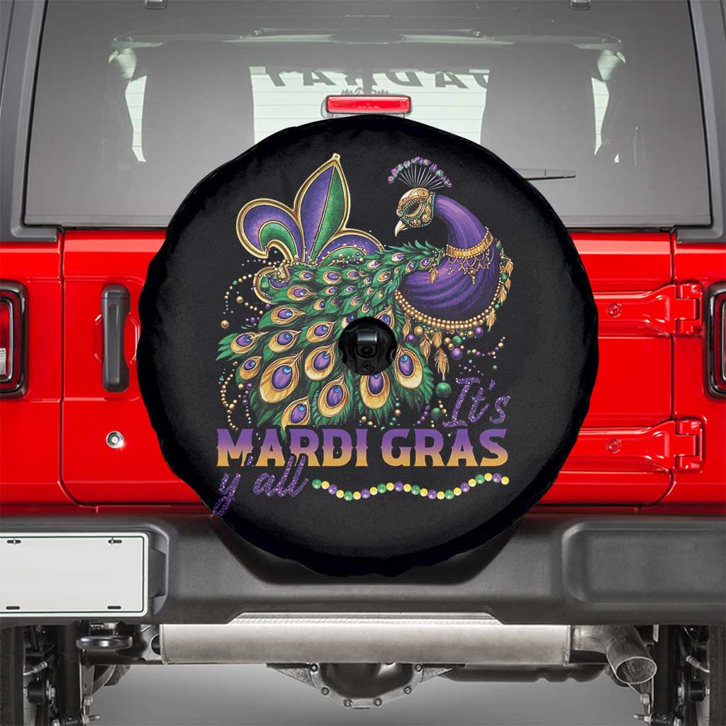 Mardi Gras Spare Tire Cover Its Mardi Gras Y'all Peacock Costume