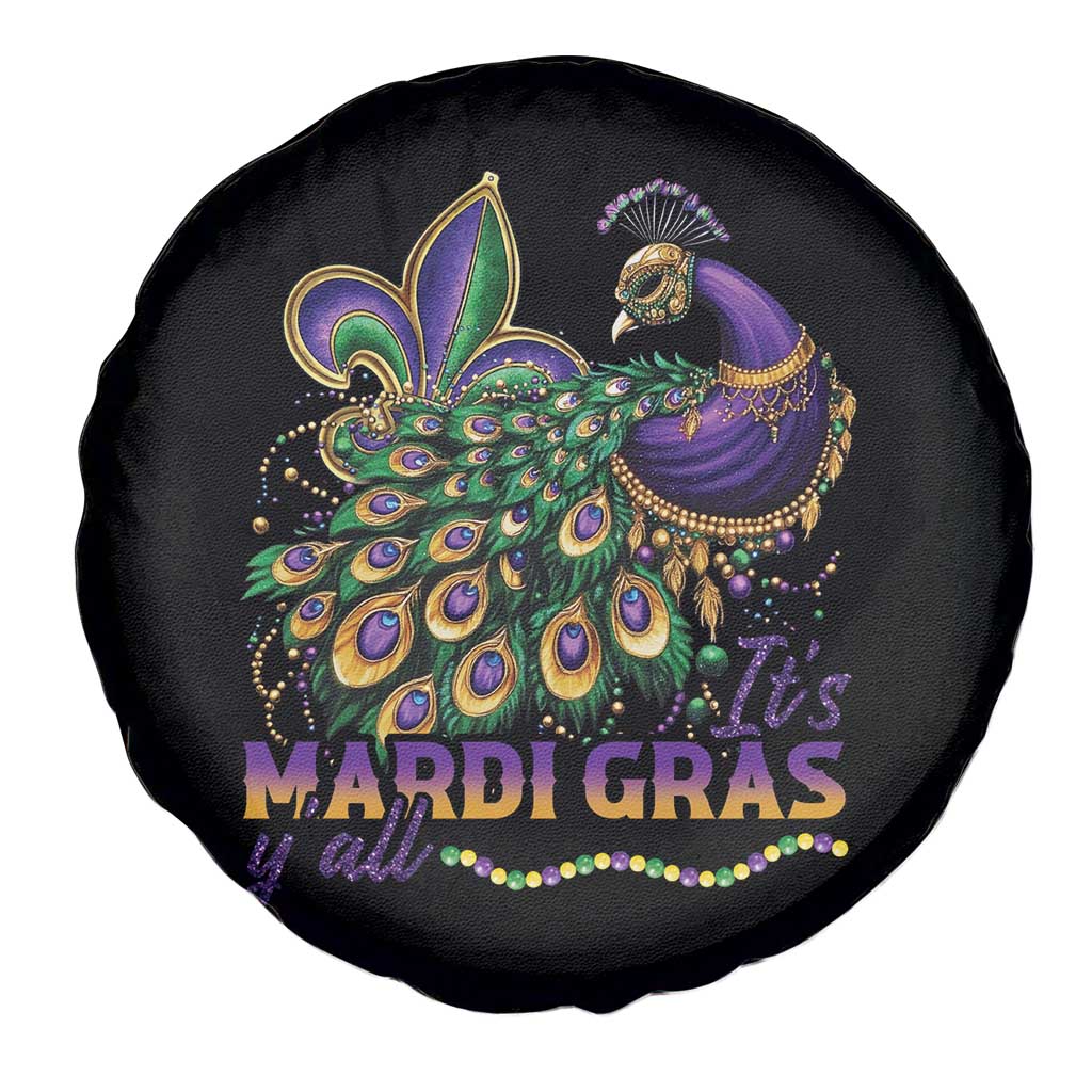 Mardi Gras Spare Tire Cover Its Mardi Gras Y'all Peacock Costume