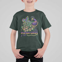 Mardi Gras T Shirt For Kid Its Mardi Gras Y'all Peacock Costume