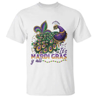 Mardi Gras T Shirt Its Mardi Gras Y'all Peacock Costume