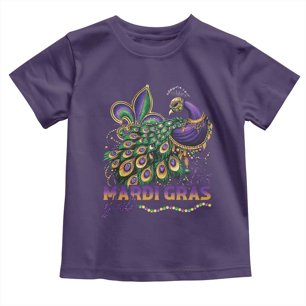 Mardi Gras Toddler T Shirt Its Mardi Gras Y'all Peacock Costume
