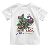 Mardi Gras Toddler T Shirt Its Mardi Gras Y'all Peacock Costume