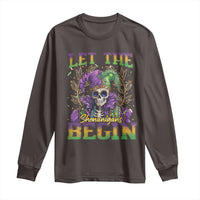 Mardi Gras Long Sleeve Shirt Let The Shenanigans Begin Skeleton Jester Costume