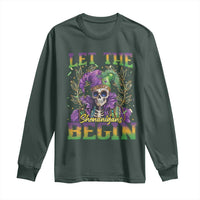 Mardi Gras Long Sleeve Shirt Let The Shenanigans Begin Skeleton Jester Costume
