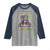 Mardi Gras Raglan Shirt Let The Shenanigans Begin Skeleton Jester Costume