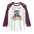 Mardi Gras Raglan Shirt Let The Shenanigans Begin Skeleton Jester Costume
