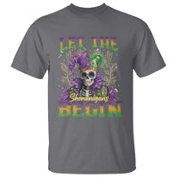Mardi Gras T Shirt Let The Shenanigans Begin Skeleton Jester Costume