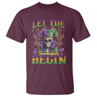 Mardi Gras T Shirt Let The Shenanigans Begin Skeleton Jester Costume