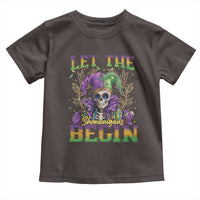 Mardi Gras Toddler T Shirt Let The Shenanigans Begin Skeleton Jester Costume