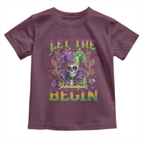 Mardi Gras Toddler T Shirt Let The Shenanigans Begin Skeleton Jester Costume