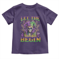 Mardi Gras Toddler T Shirt Let The Shenanigans Begin Skeleton Jester Costume
