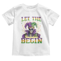 Mardi Gras Toddler T Shirt Let The Shenanigans Begin Skeleton Jester Costume
