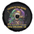 Louisiana Mardi Gras Spare Tire Cover Cajun To The Bone Skeleton Jester Costume
